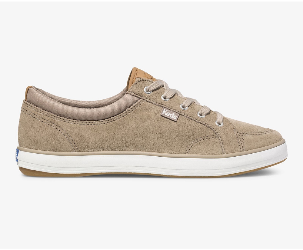 Zapatillas Keds Mujer Marrones - Center Suede - 072-HWEJFA